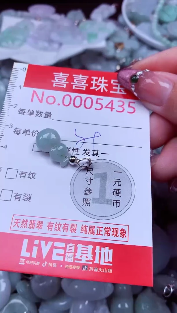 吊坠(不含链)未镶嵌翡翠5435