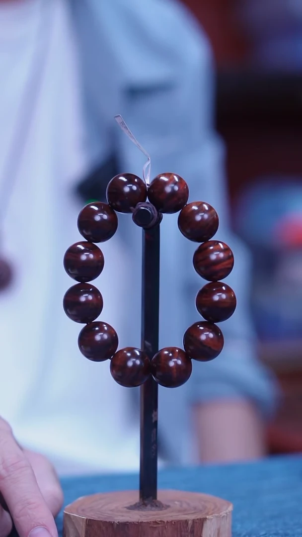 黄花梨/降香黄檀海南黄花梨山料油梨2.0手串（199）