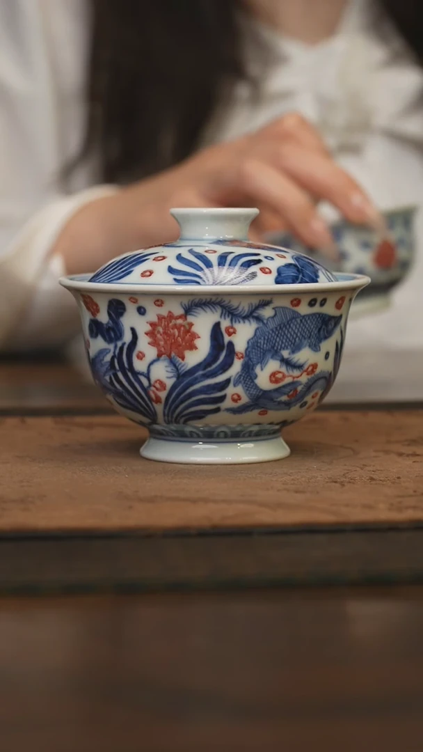 杯柴窑青花破价福利