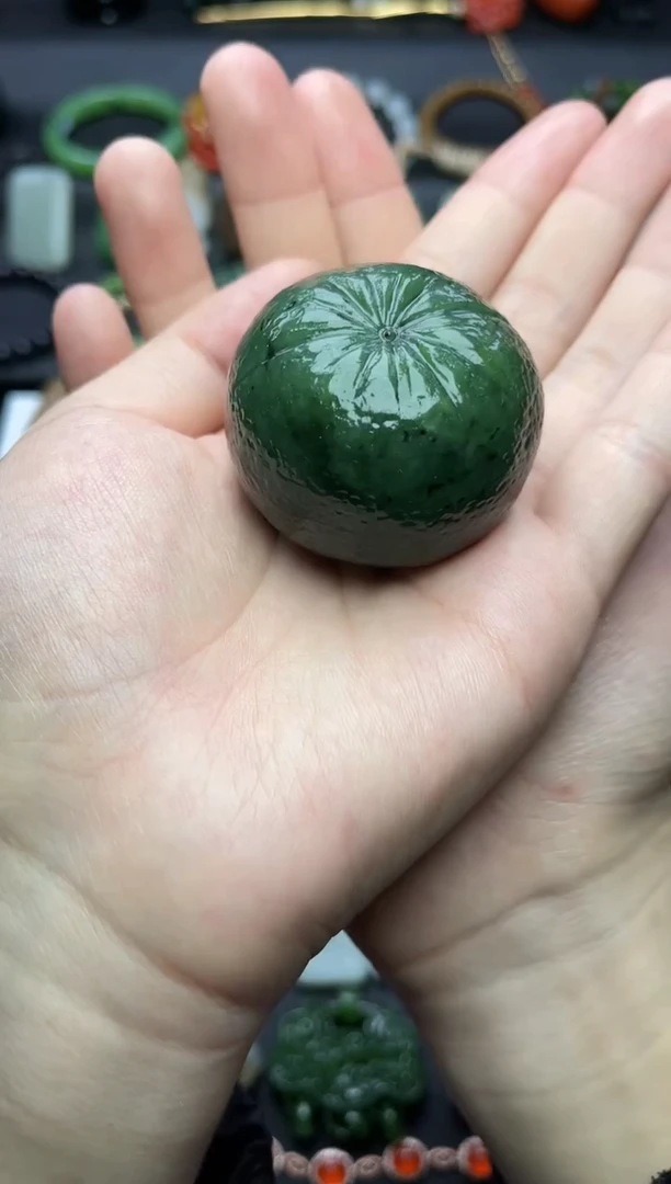未镶嵌和田玉摆件小青柑06