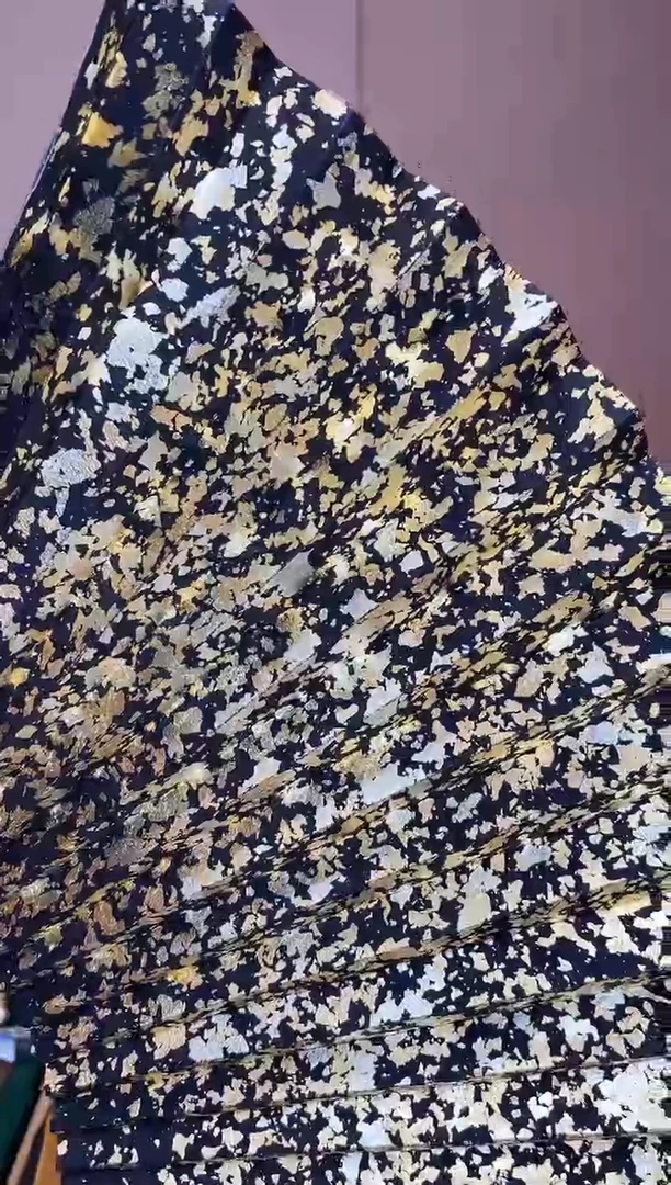 【闪购商品】扇子95寸扇子黑色扇面满洒