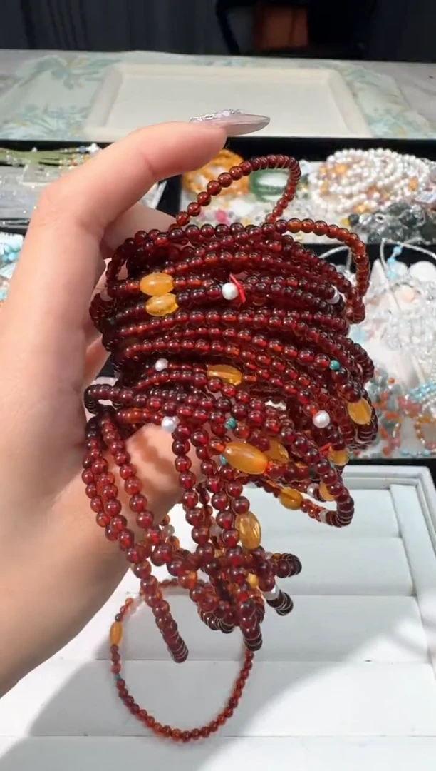 未镶嵌琥珀手链O003血珀小m设计款