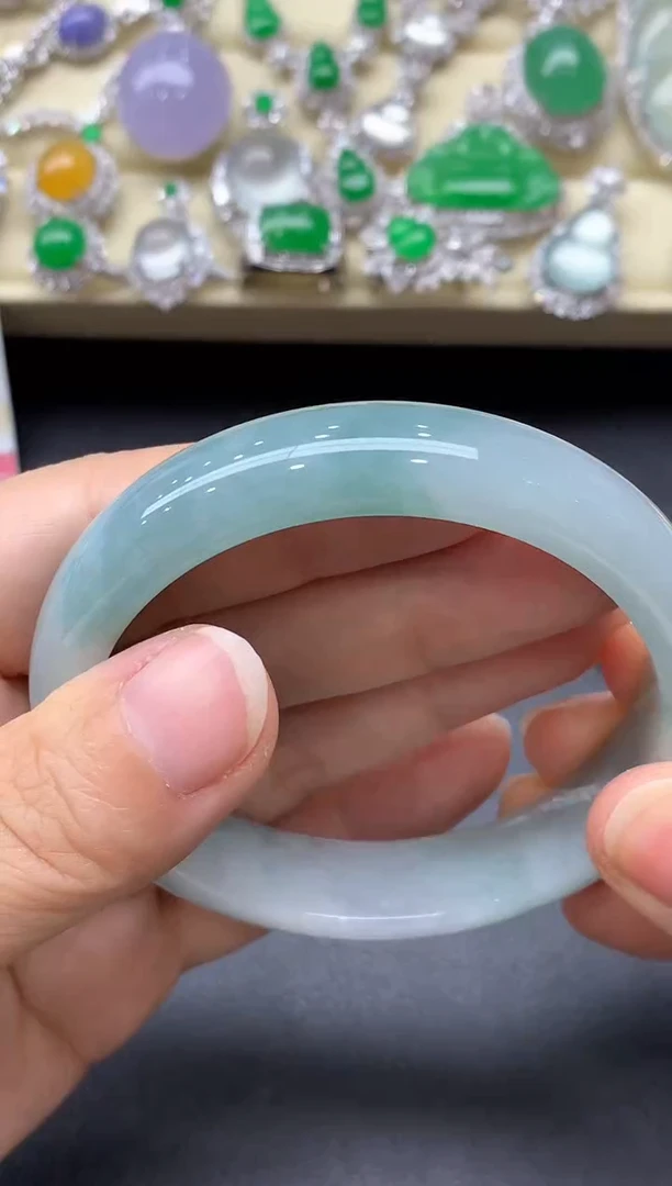 未镶嵌手镯翡翠115-中国好珍宝