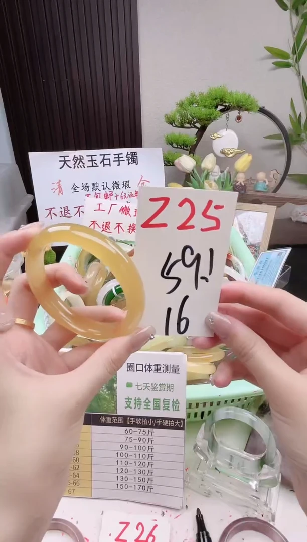 石英质玉手镯未镶嵌Z25