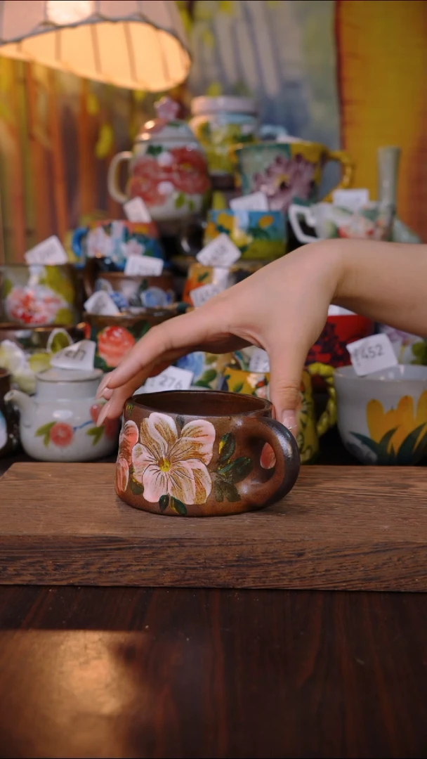 摆件泥垚手作 景德镇手工手绘器物
