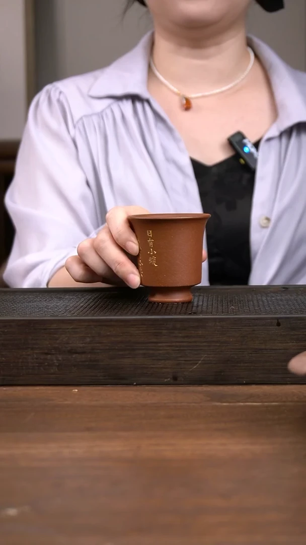 茶壶紫砂红清水刻绘小暖杯  ！