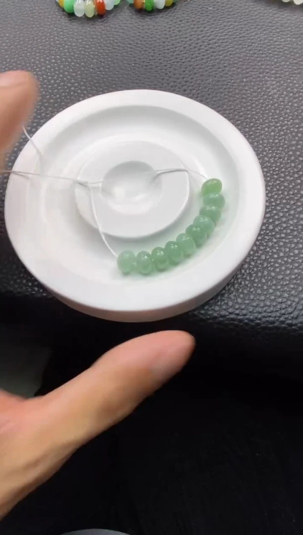 翡翠散珠122天然A货翡翠散珠卡