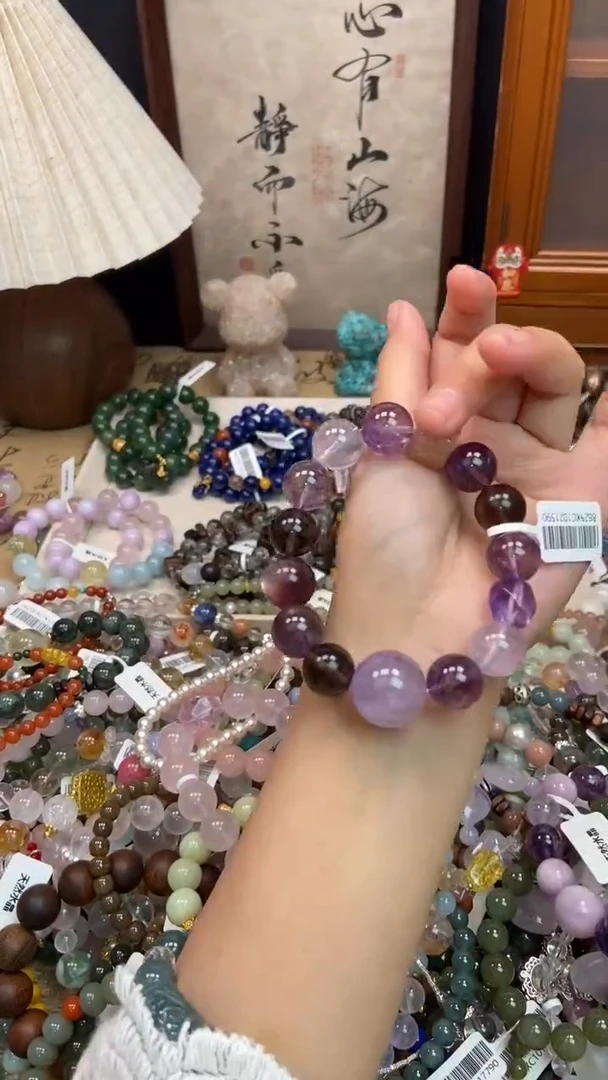 未镶嵌手链紫晶400