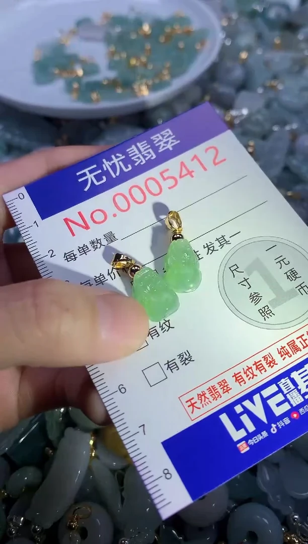 翡翠未镶嵌吊坠(不含链)5412