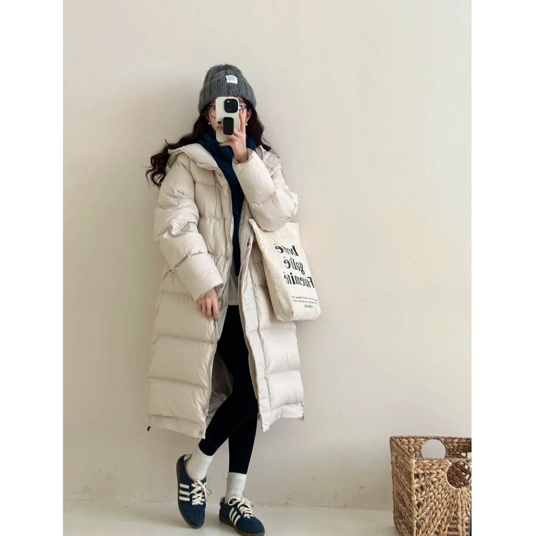 冬季纯色气质白鸭绒羽绒服大被子外套8824-16款