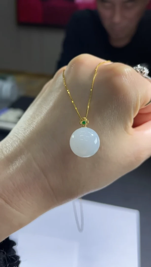 【闪购商品】定制翡翠18K金镶嵌DDH84292