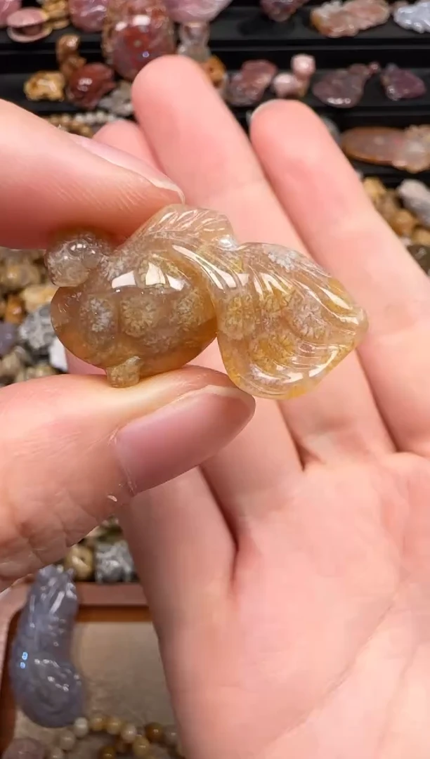 硅化珊瑚（珊瑚玉）未镶嵌颈饰506