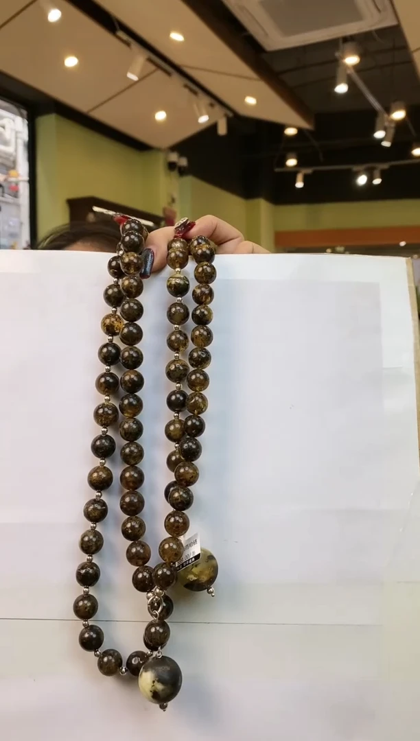 【闪购商品】琥珀颈饰未镶嵌多样性发一