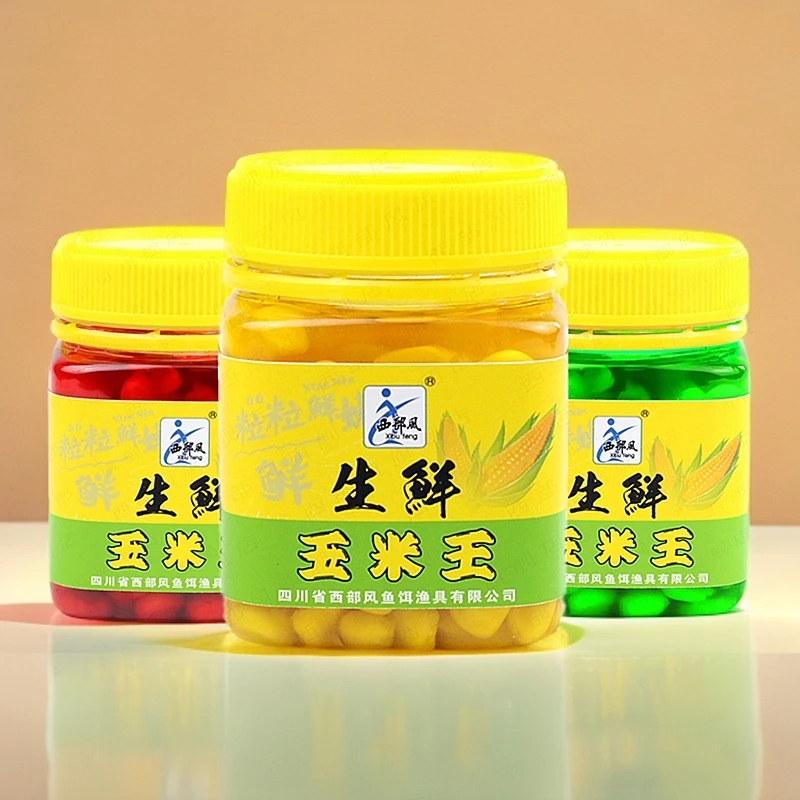 Xibu feng/西部风生鲜嫩玉米王黄红180毫升黑坑野钓鲫鱼鲤鱼草鱼
