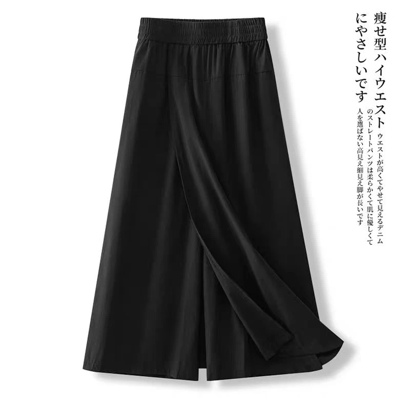 门店在售 品牌订单夏季垂感休闲宽松八分山本女款裙裤