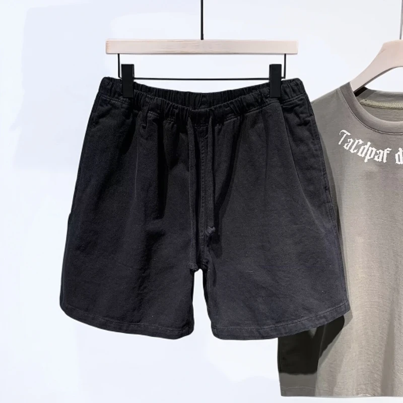 美式工装休闲短裤男夏季新款宽松休闲五分裤潮流男士薄款运动中裤