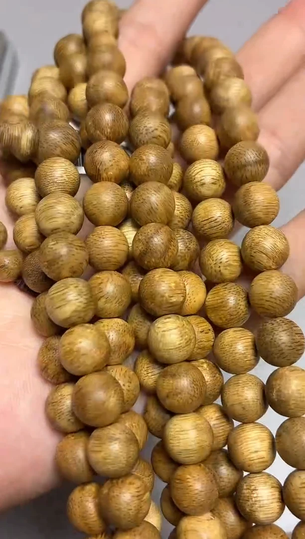 沉香手串 菩萨棋圆珠长串0.9虎斑多样性发其一33