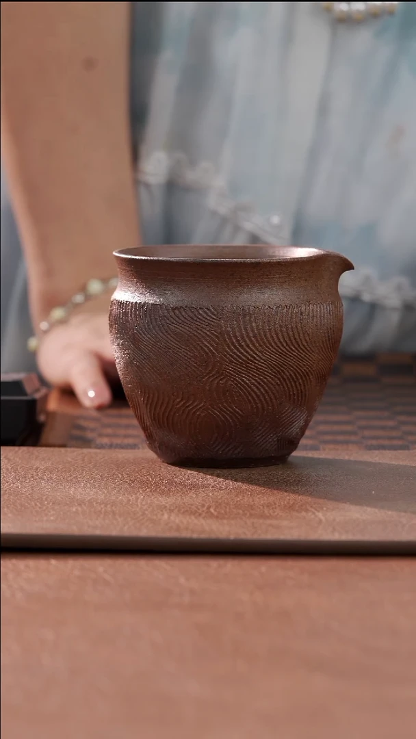 裸烧水纹公道杯aaaa