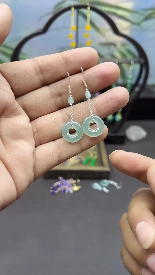 未镶嵌翡翠耳饰056