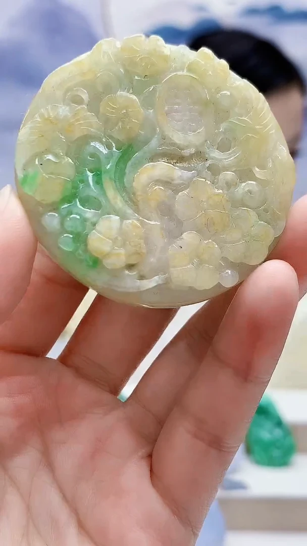 未镶嵌定制翡翠4852lr-毛货挂件78