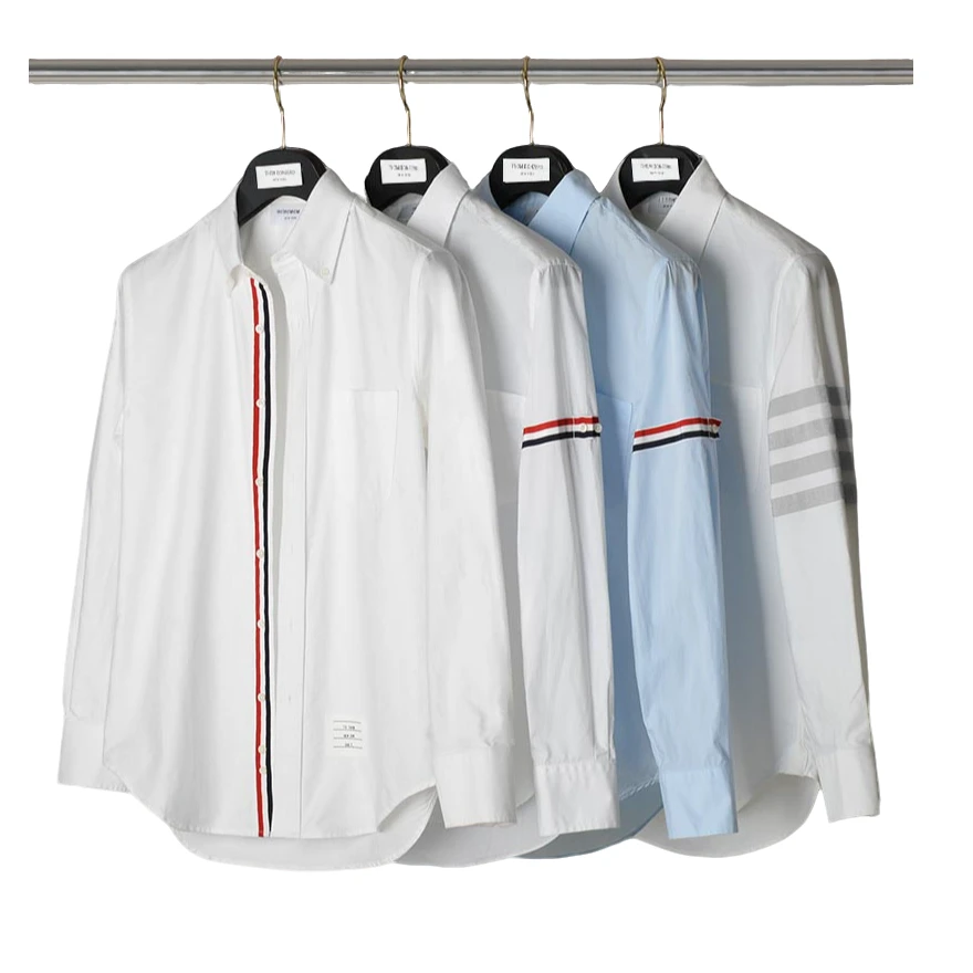 Q修身长袖帅气衬衣男女情侣装高级感设计商务休闲款经典大码衬衫