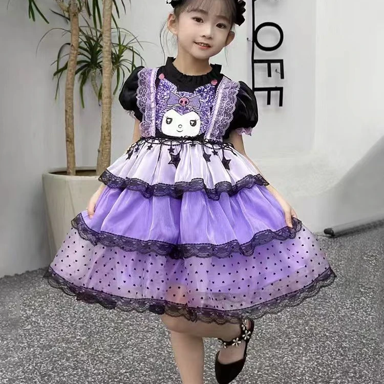 连衣裙半身裙休闲风女童蓬蓬裙公主裙演出服服装女夏季