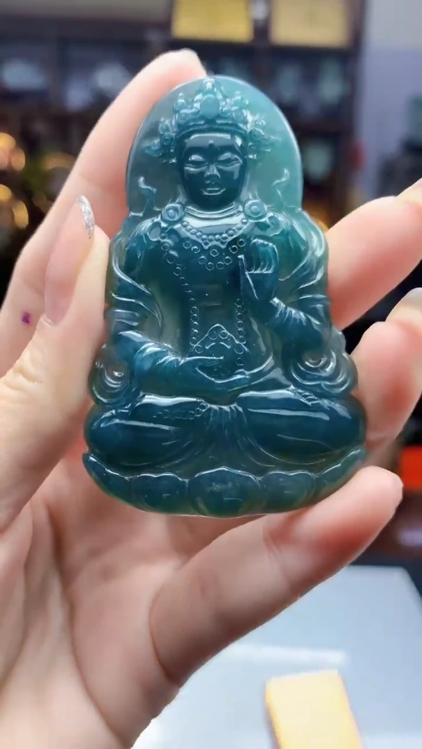 定制翡翠未镶嵌1024ry-毛货挂件63