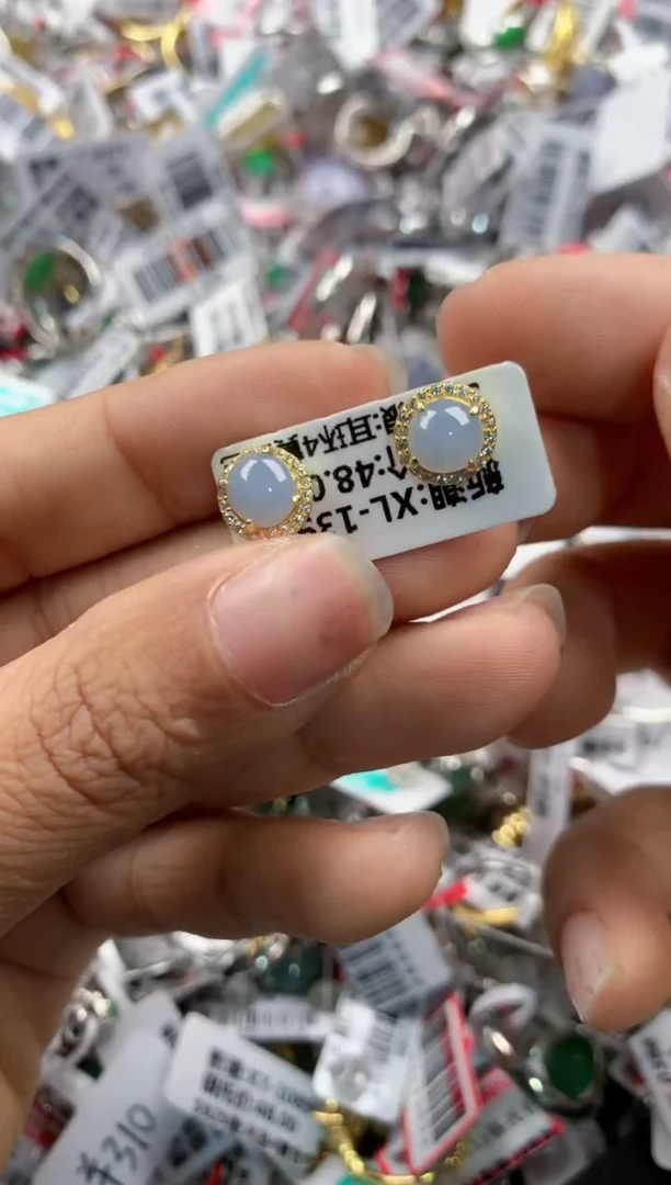 银S925镶嵌戒指翡翠999    4