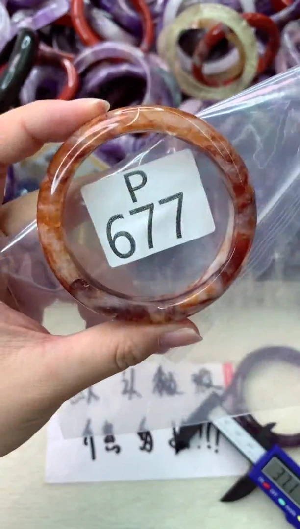 未镶嵌手镯水晶P677-55