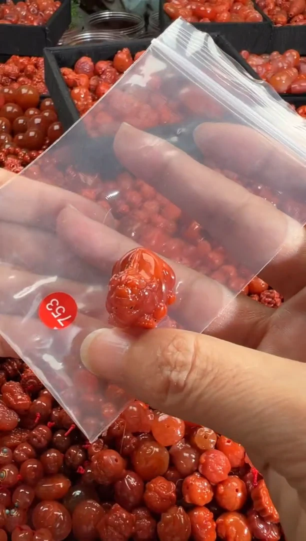 南红玛瑙未镶嵌颈饰1