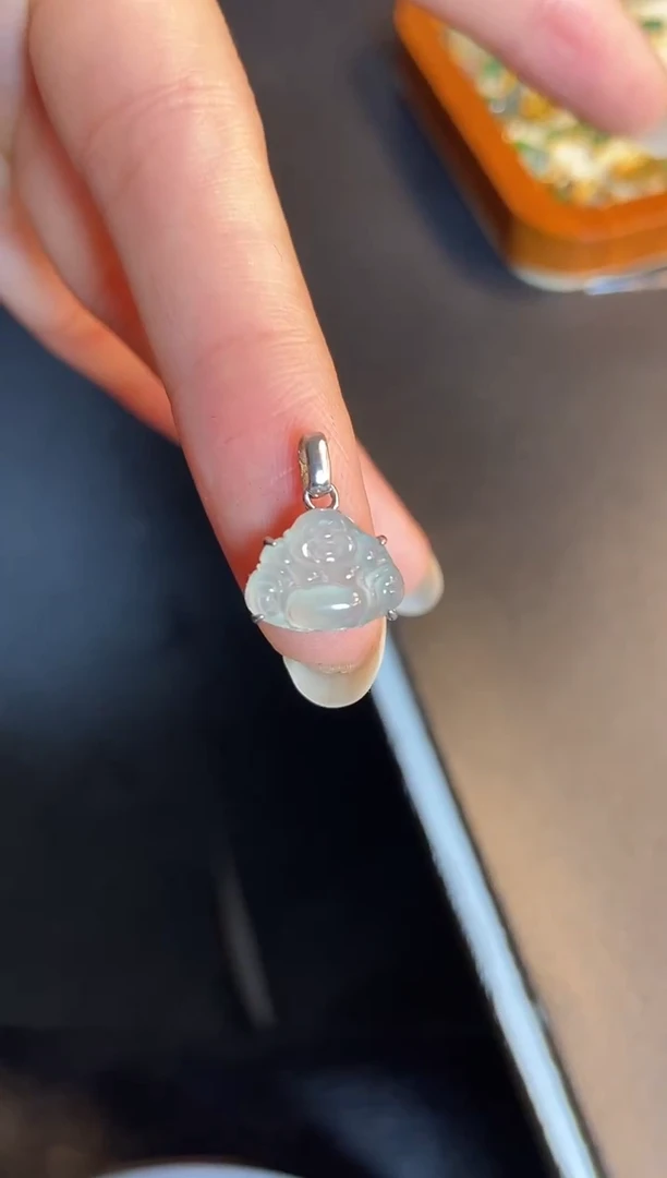 吊坠(不含链)银S925镶嵌翡翠0**橱1