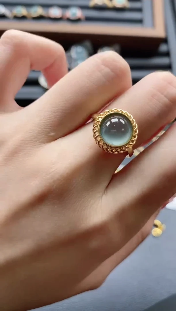 【闪购商品】翡翠戒指银S925镶嵌51151