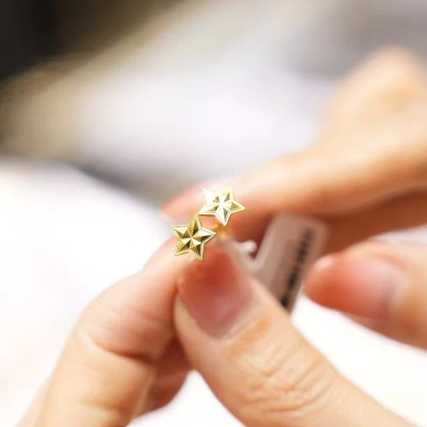 【澄澄专属】足金999星星耳钉 经典时尚百搭 1.35