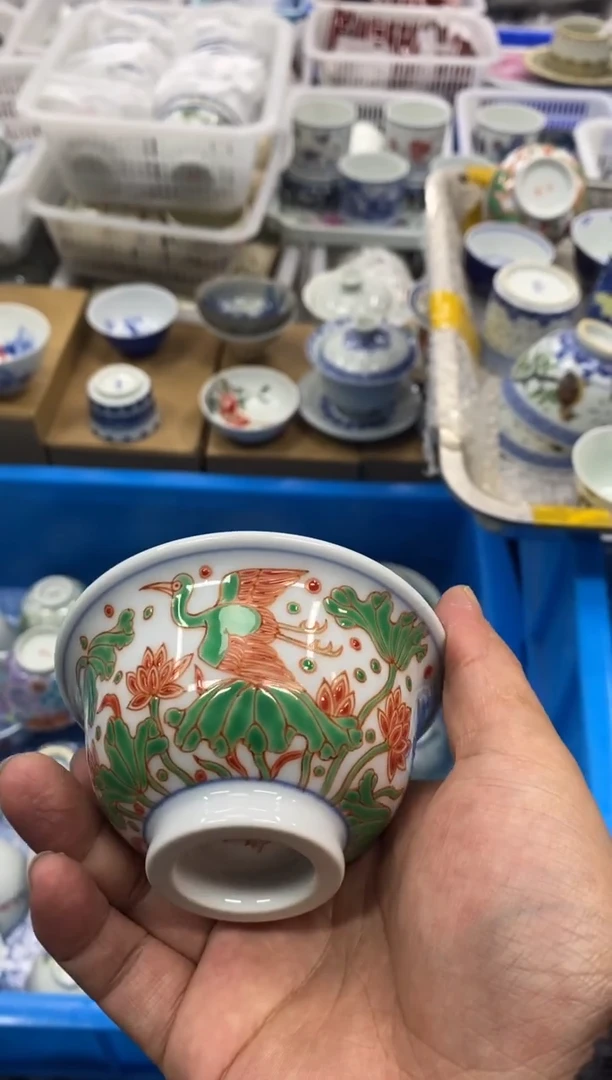 摆件陶景德陶瓷茶具容量约100