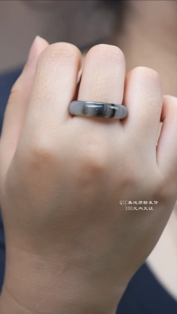 未镶嵌戒指和田玉4号港19码多样性其一发货