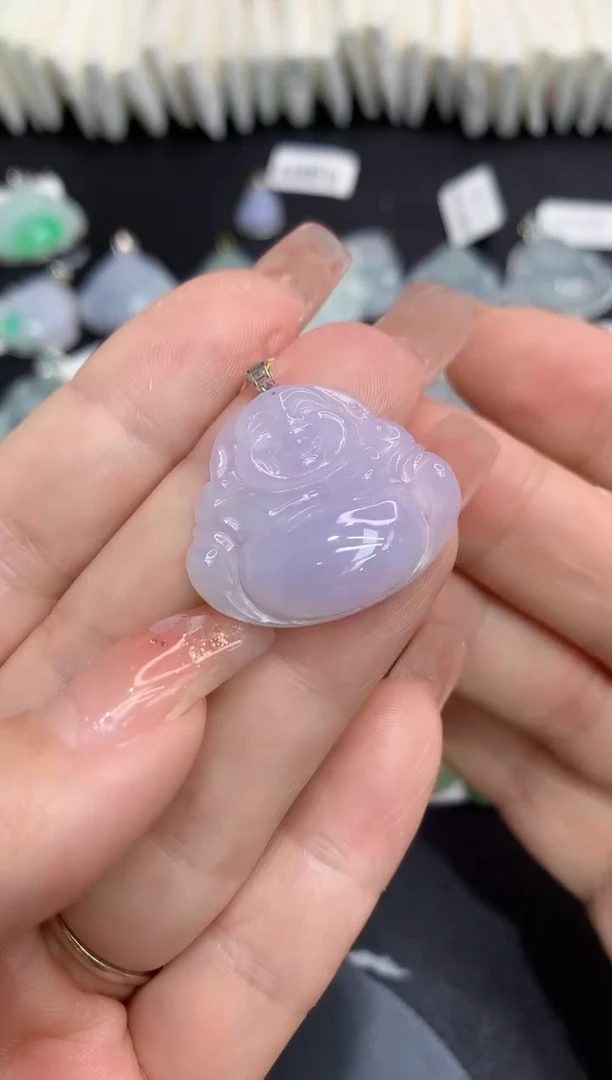 吊坠(不含链)18K金镶嵌翡翠111111111111