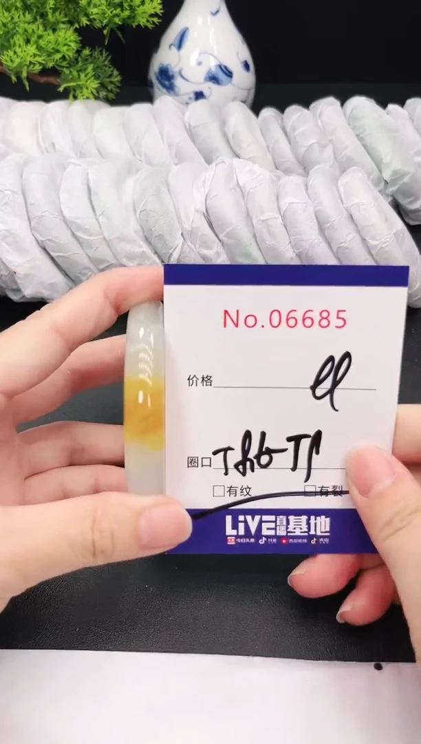 未镶嵌手镯翡翠6685