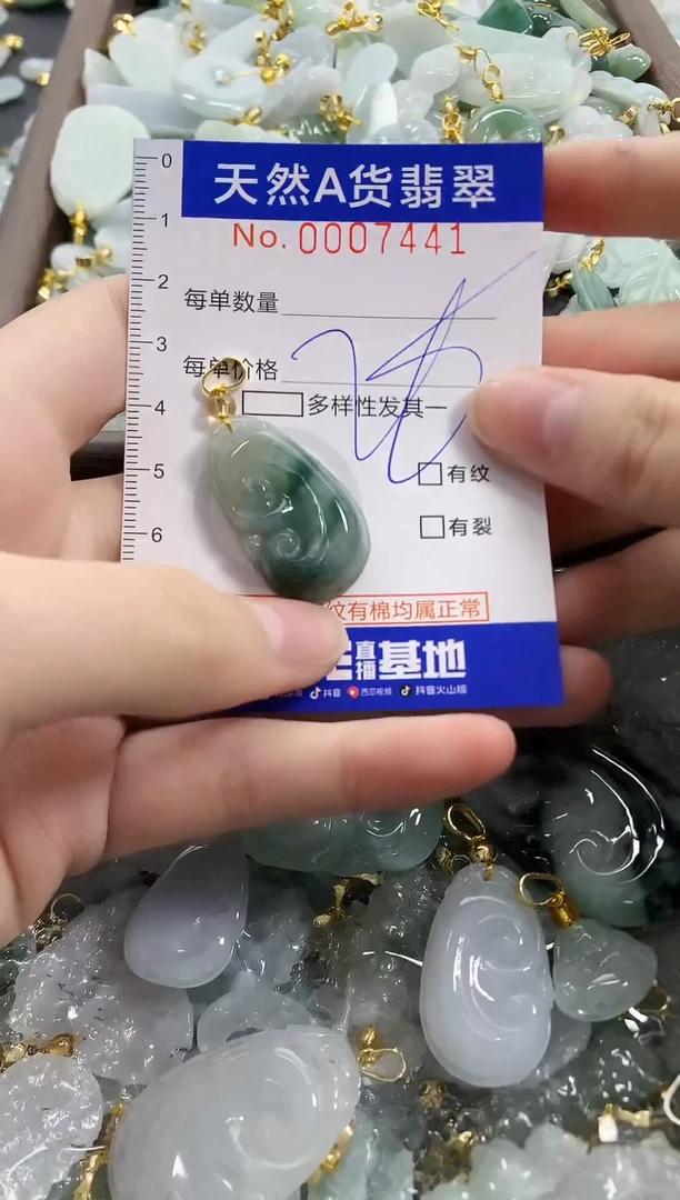 颈饰未镶嵌翡翠天然A货翡翠