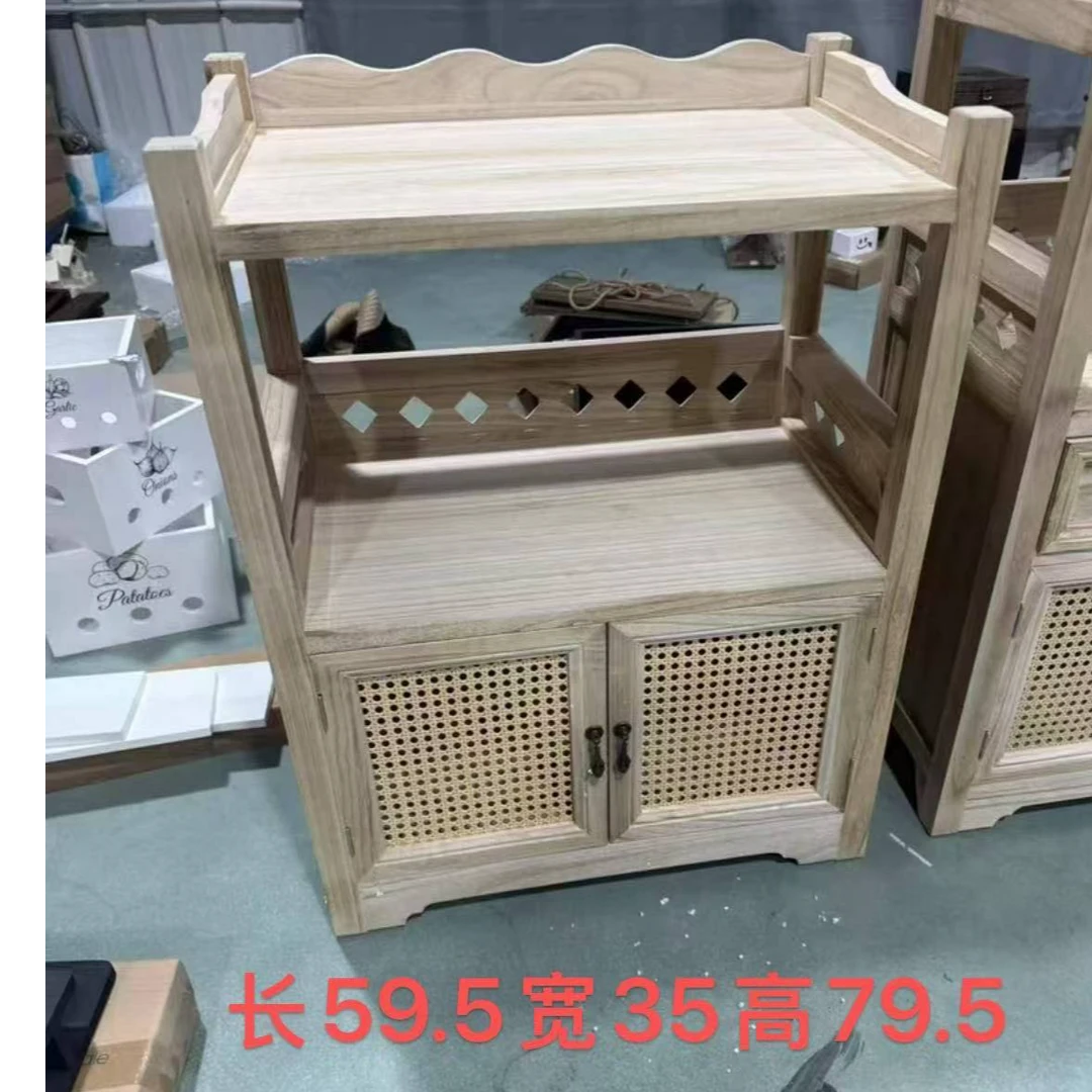 149小 餐边柜做旧沙发木柜茶水柜藤编客厅