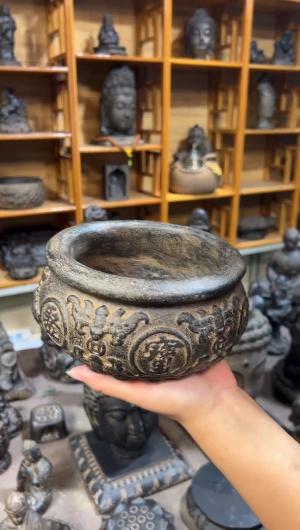 陶土【火山泥】聚宝盆