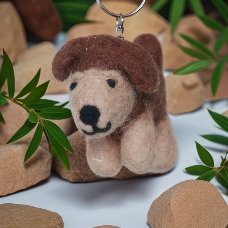 乐乐玛羊毛毡小狗奇奇挂件