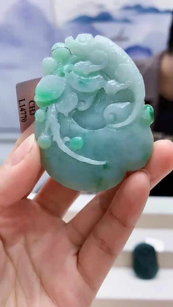 未镶嵌定制翡翠5150lr-毛货挂件46