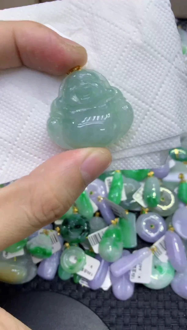 颈饰未镶嵌翡翠天然缅甸A货翡翠