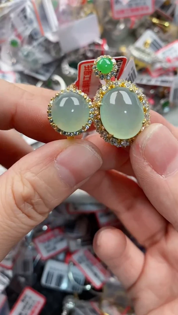 银S925镶嵌戒指翡翠333----4