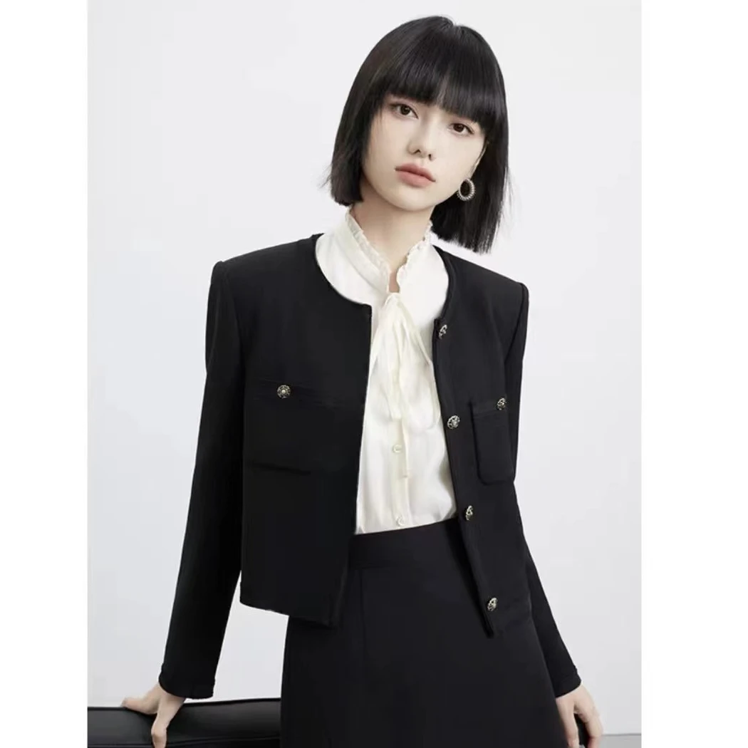 二哥二嫂 【小巴黎长袖上衣】春秋高定气质时尚小香外套