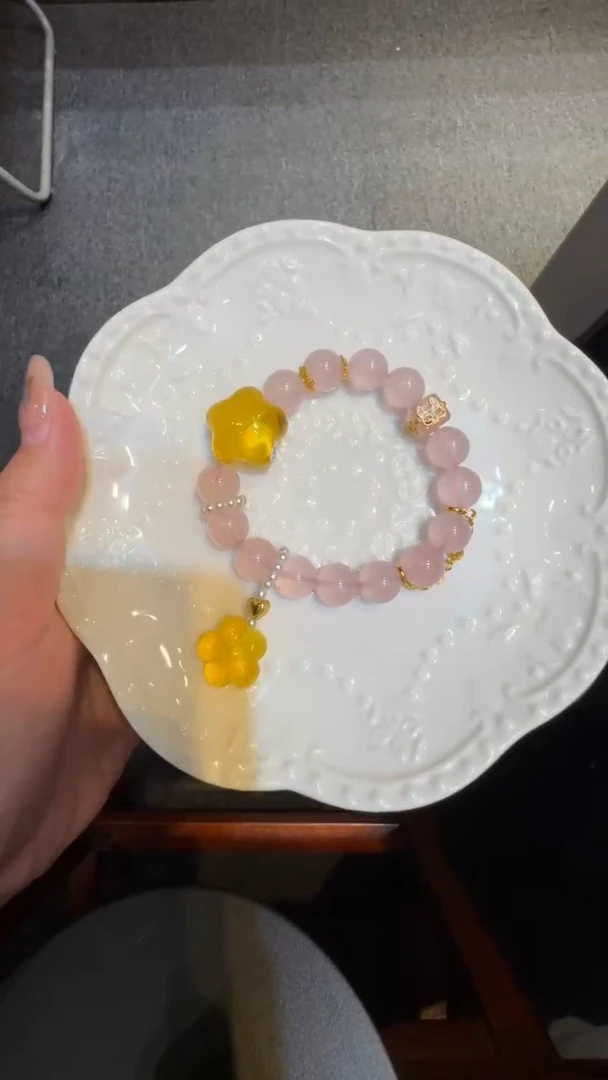 【闪购商品】琥珀珠宝奇石未镶嵌星星手串