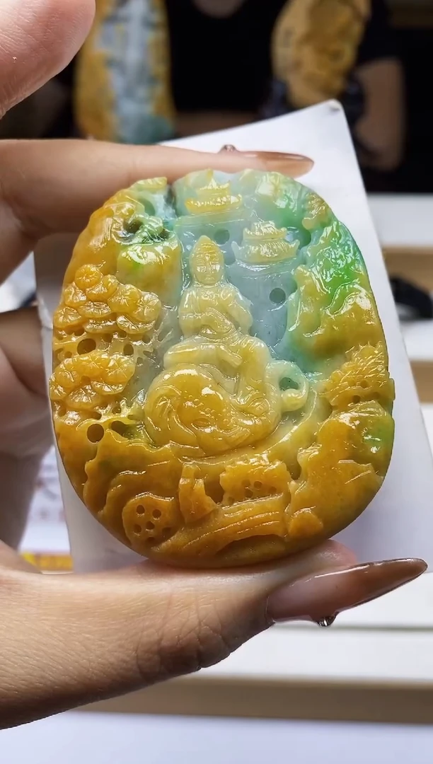 颈饰未镶嵌翡翠翡翠A货