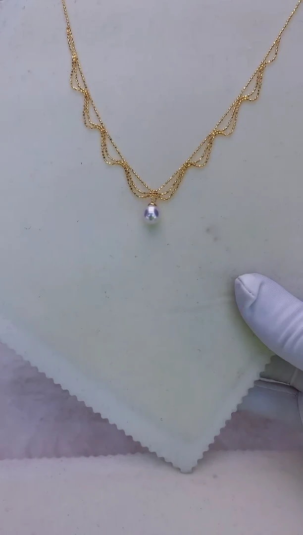 银S925镶嵌海水珍珠饰品设计款套链