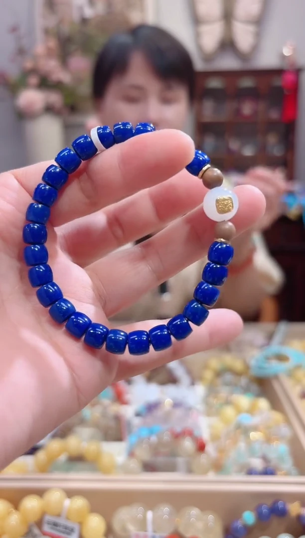 未镶嵌青金石手串设计款珠串7+