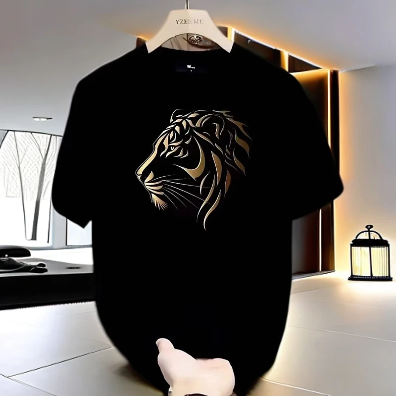 男士重磅纯棉260克黑色男T恤短袖恤男潮牌夏季宽松半袖新款潮流